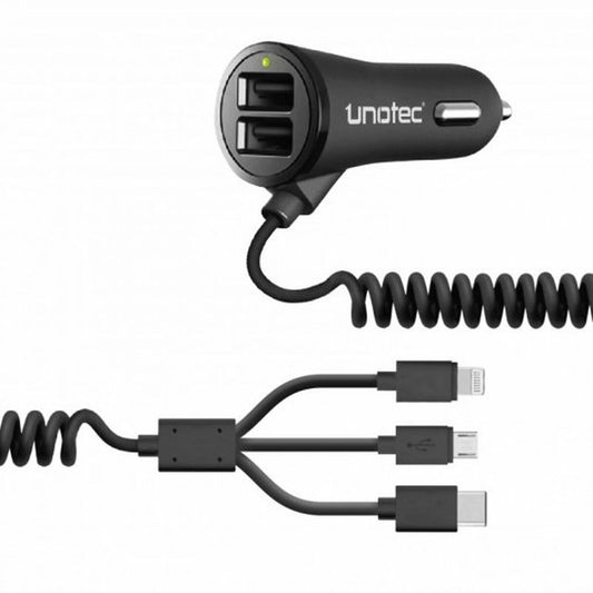 USB Yleisautolaturi + USB C Kaapeli Unotec